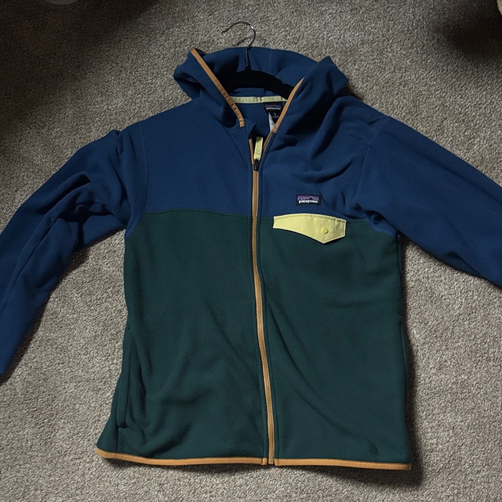Patagonia Kids' Navy and Forest Green Puffer Jacket